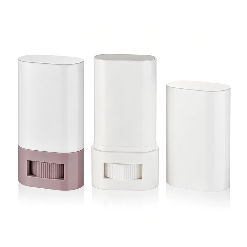 Oval plastikbund påfyldning Deodorant Stick-beholder